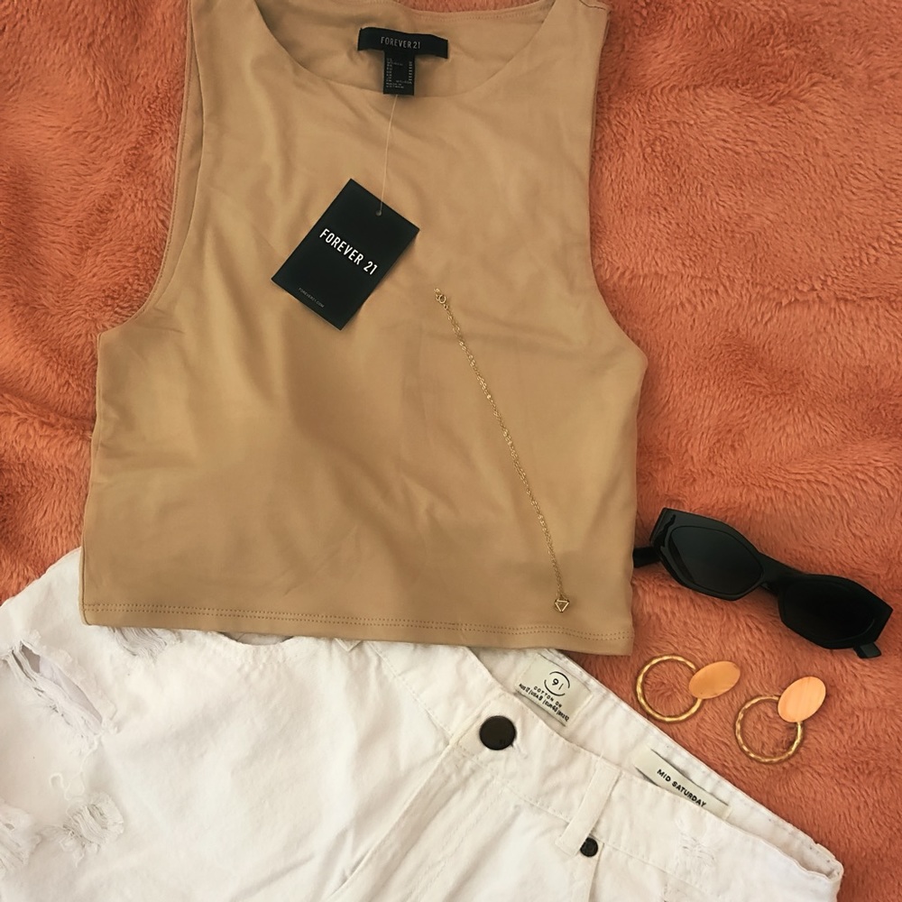 Nude Crop Top